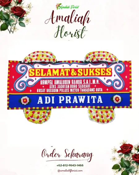 Papan Bunga Ucapan Selamat Danau Paris